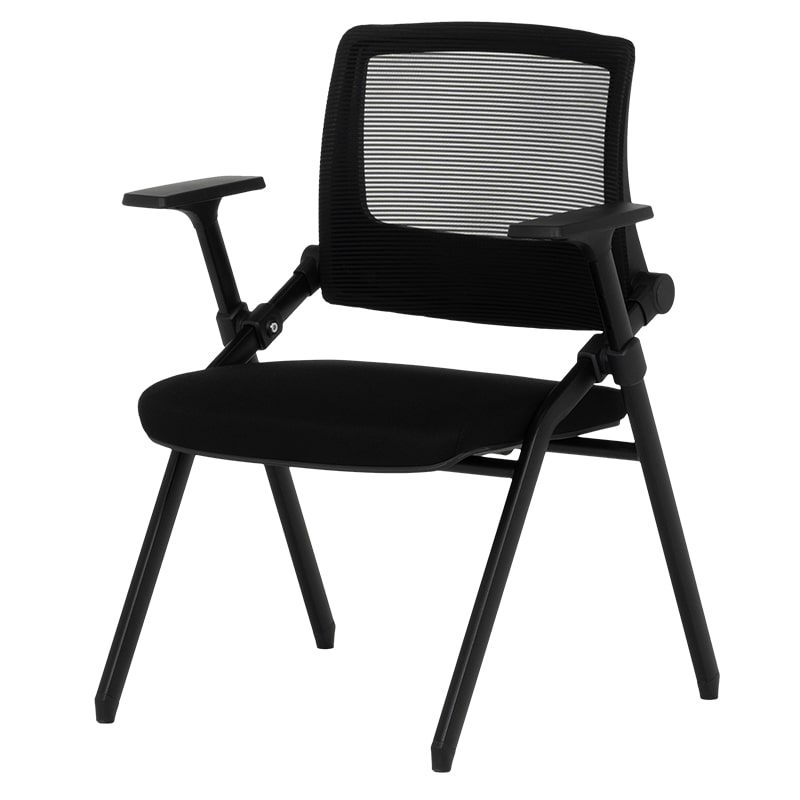 Сгъваем посетителски офис стол Carmen 1707 черен